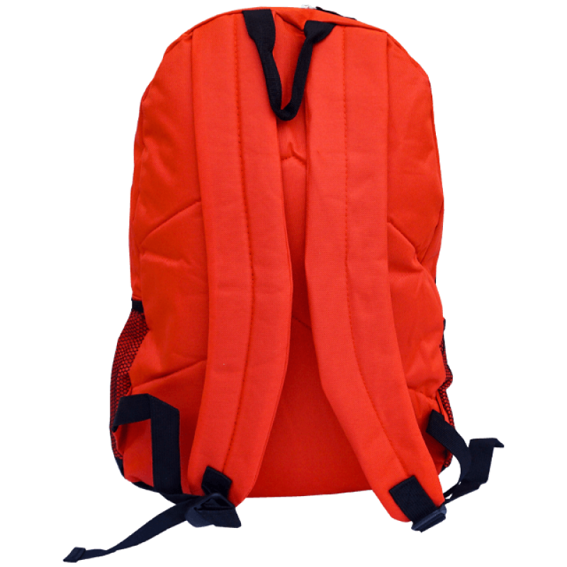 Rucsac scolar unisex orange cu siret si 2 compartimente